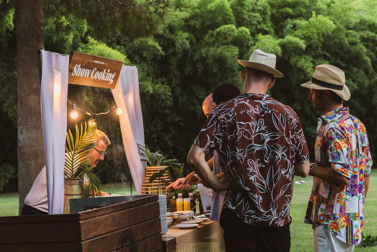 Escena del evento ADP Summer Party Cuban en Barcelona — producción Bacus Events