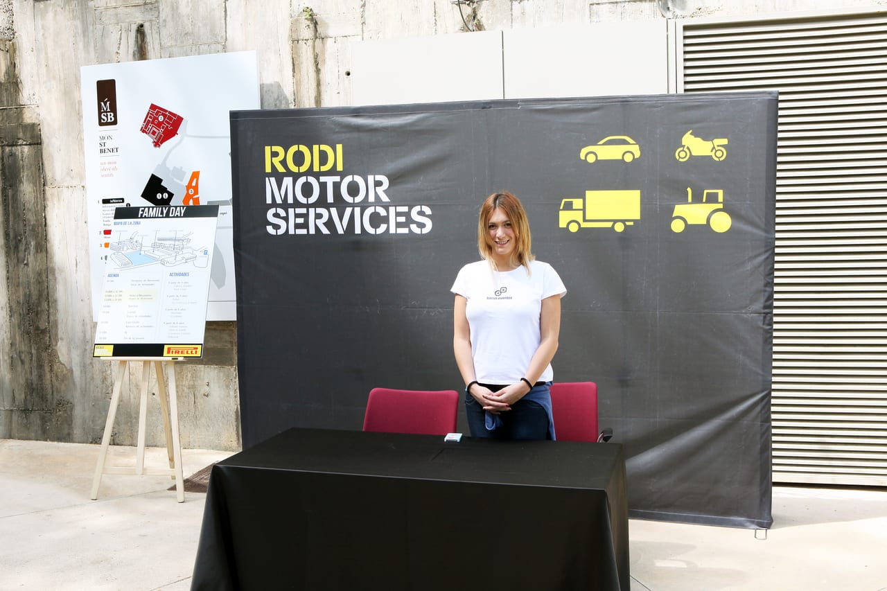 Escena de l'esdeveniment Pirelli Family Day a Barcelona — producció Bacus Events