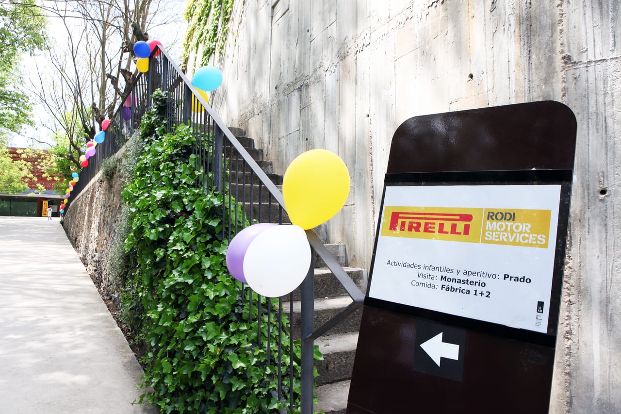 Escena de l'esdeveniment Pirelli Family Day a Barcelona — producció Bacus Events
