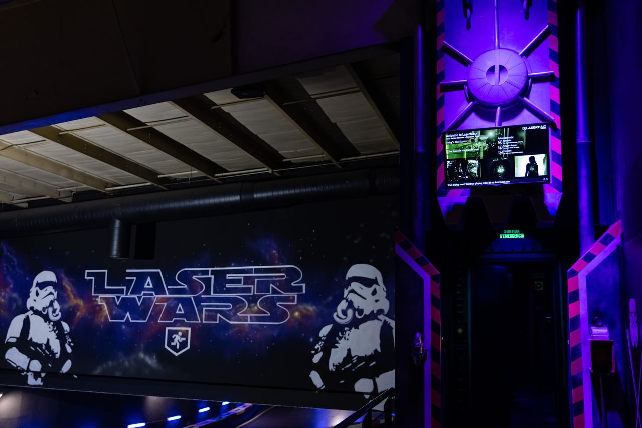 Escena de l'esdeveniment Fluendo Karting Team Building a Barcelona — producció Bacus Events