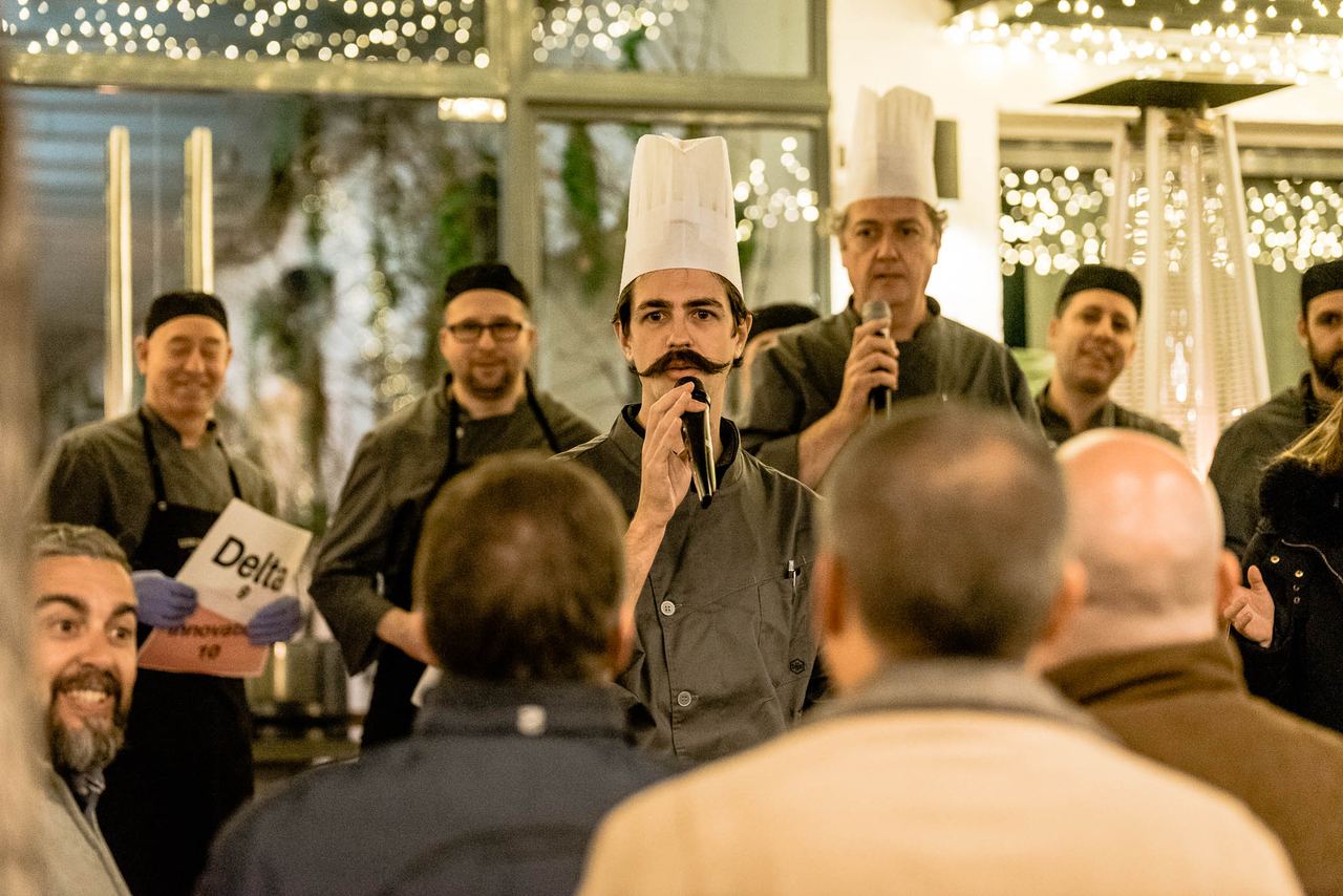 Escena de l'esdeveniment Isdin Team Building MasterChef a Barcelona — producció Bacus Events