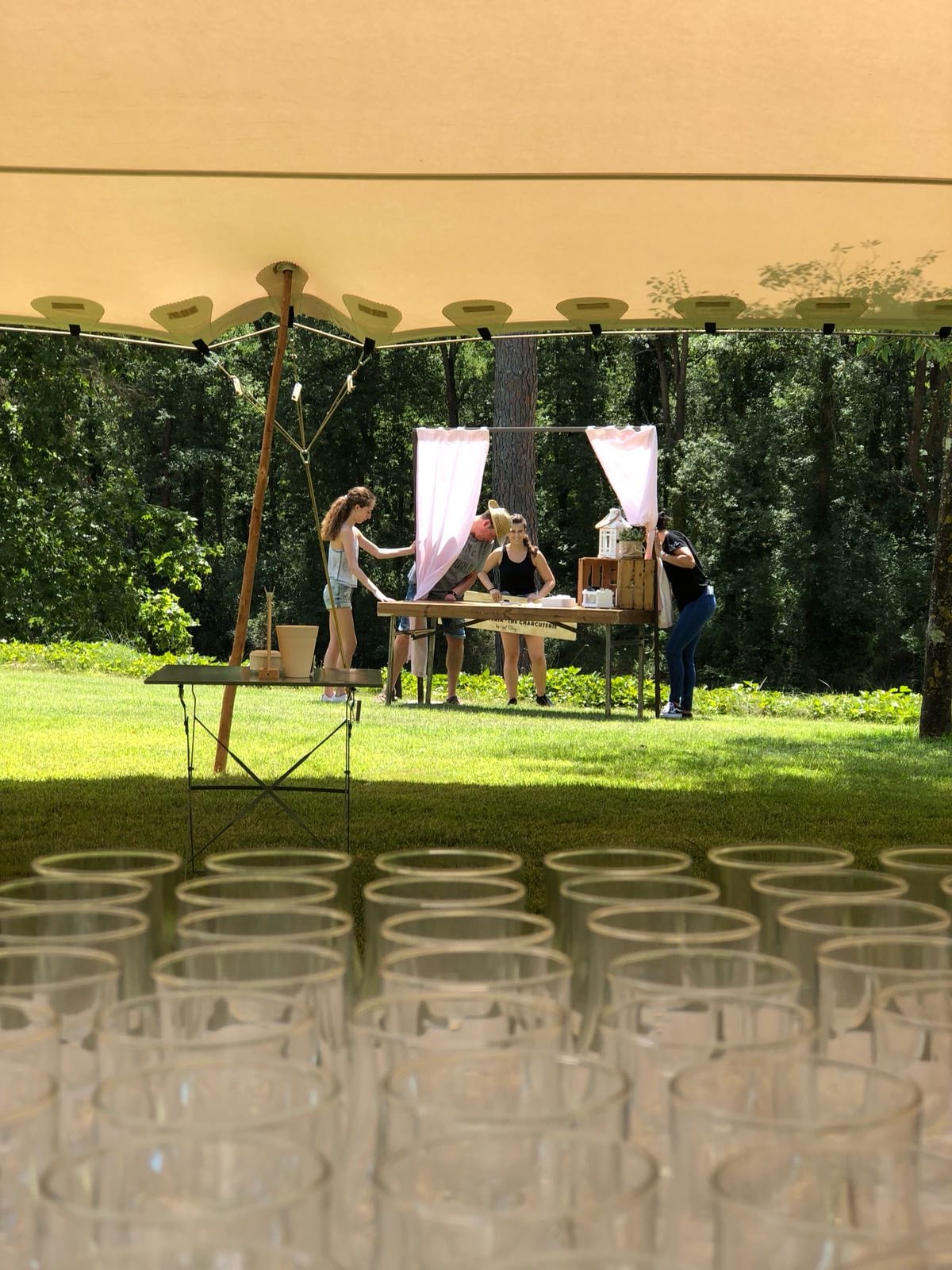 Detall de decoració de la Louis Vuitton Summer Party — producció Bacus Events