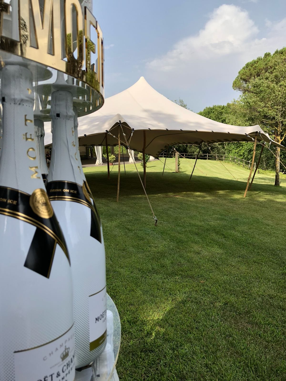 Detall de decoració de la Louis Vuitton Summer Party — producció Bacus Events