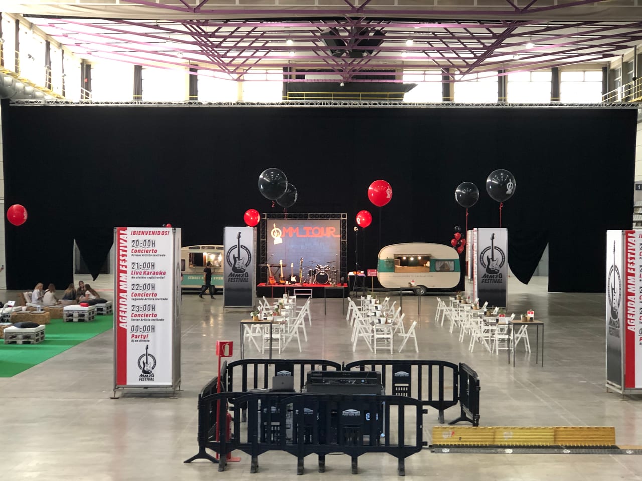 Escena de l'esdeveniment MediaMarkt Festival a Barcelona — producció Bacus Events