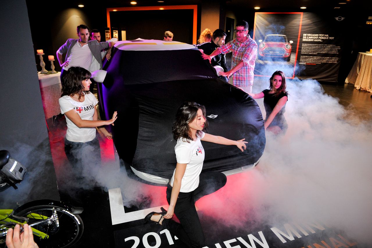 Esdeveniment de presentació de producte Motor Munich MINI 2014 — producció Bacus Events