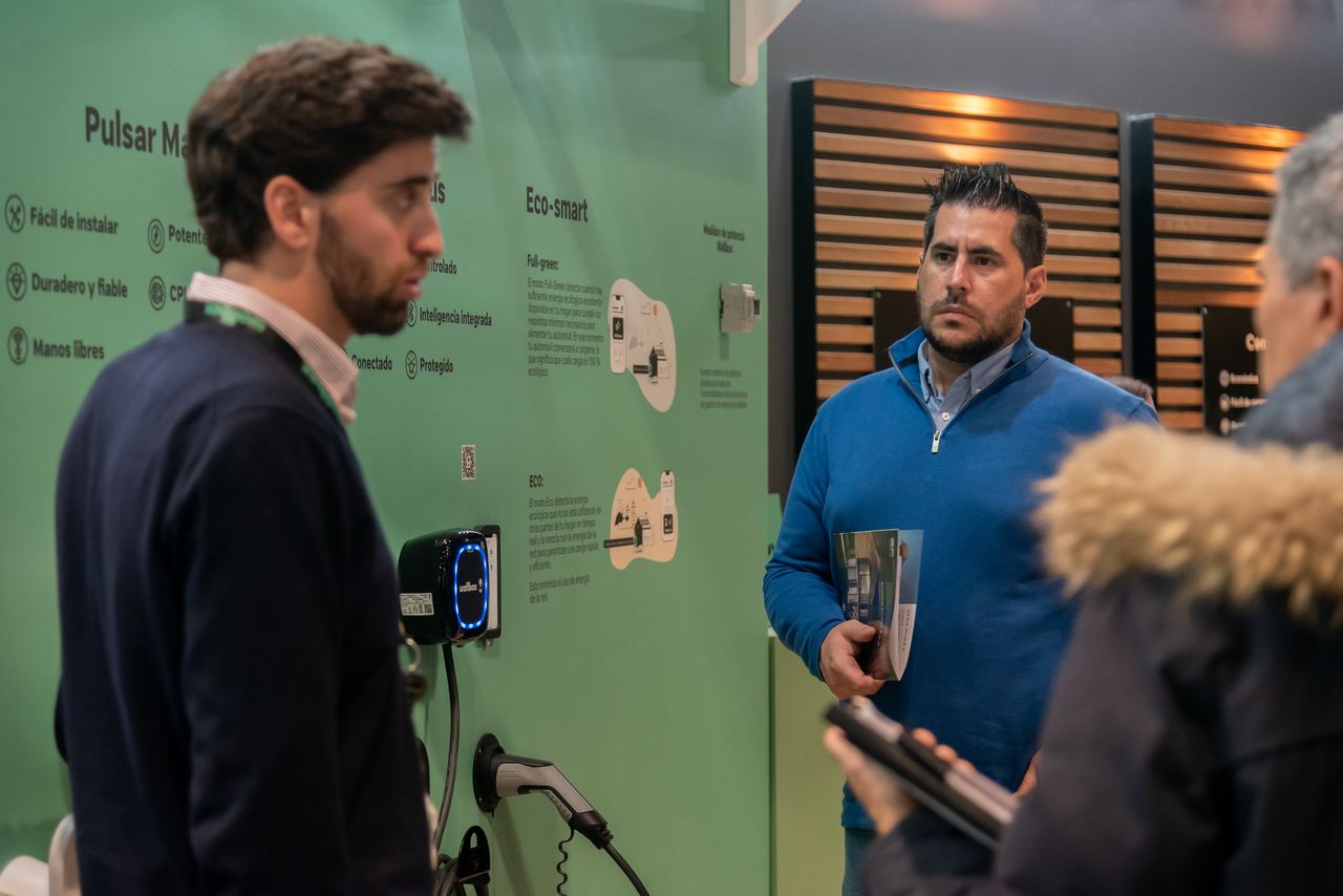 Escena de l'esdeveniment Wallbox Stand Genera a Madrid — producció Bacus Events