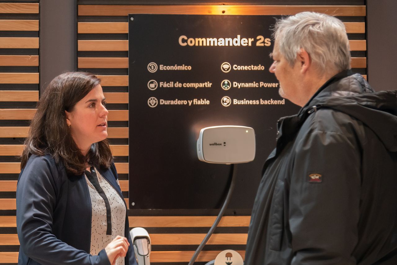 Escena de l'esdeveniment Wallbox Stand Genera a Madrid — producció Bacus Events