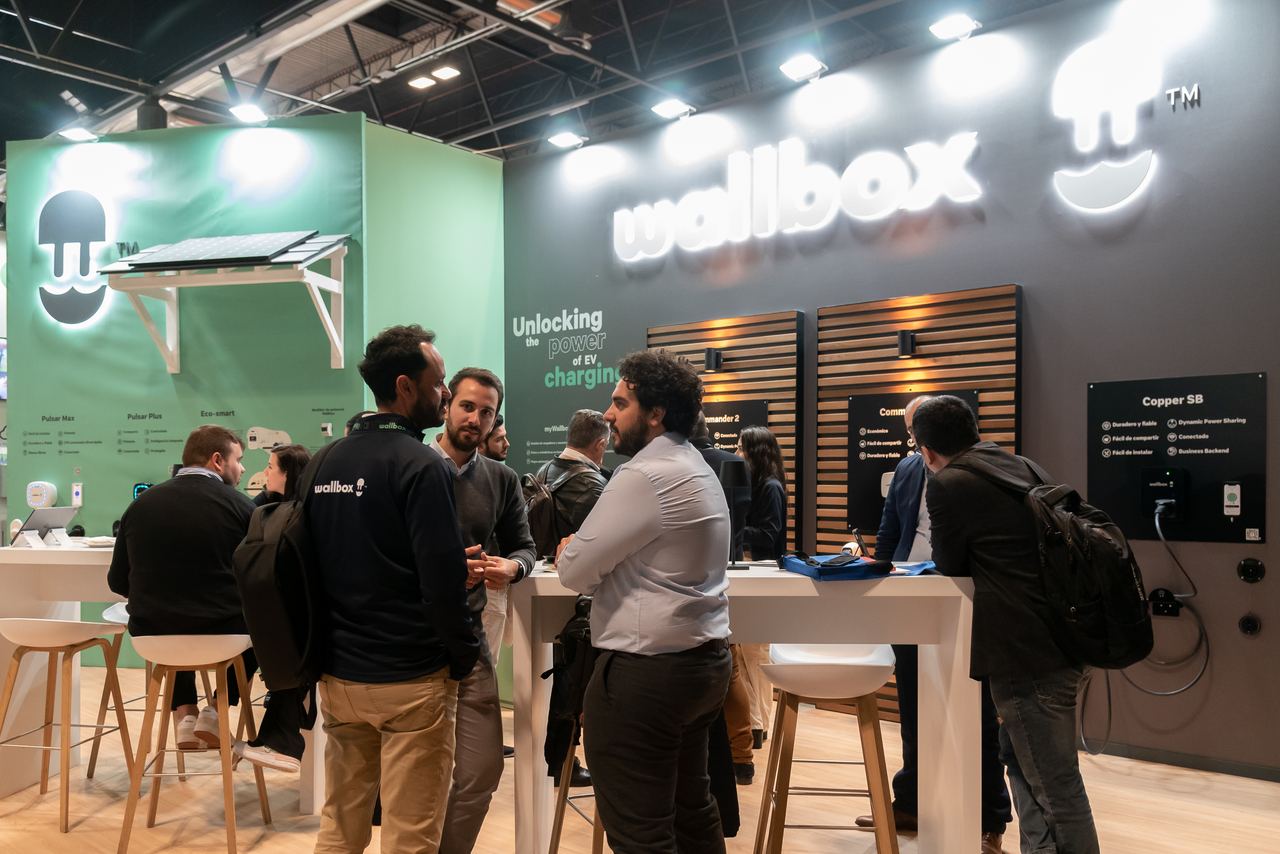 Escena de l'esdeveniment Wallbox Stand Genera a Madrid — producció Bacus Events