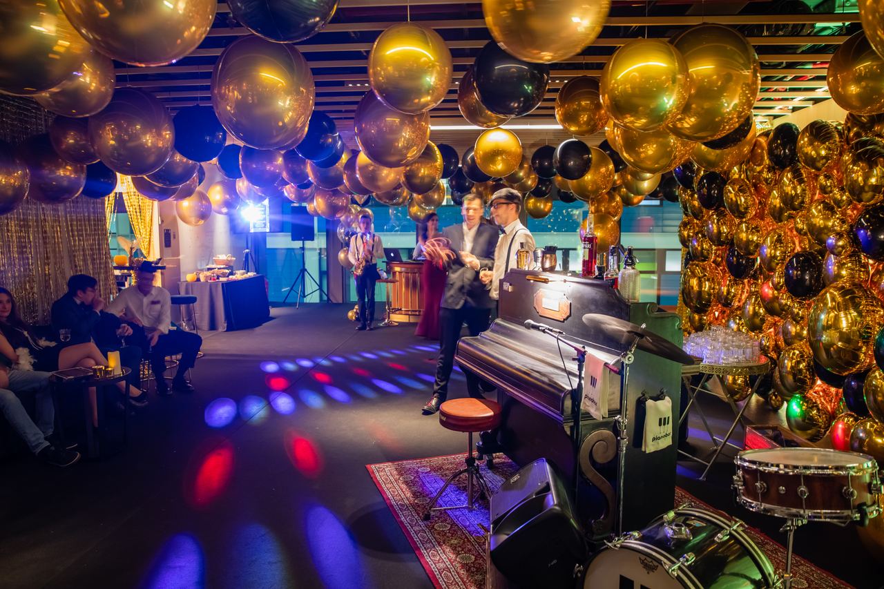 Escena de l'esdeveniment Zeptolab Gala Gatsby a Barcelona — producció Bacus Events