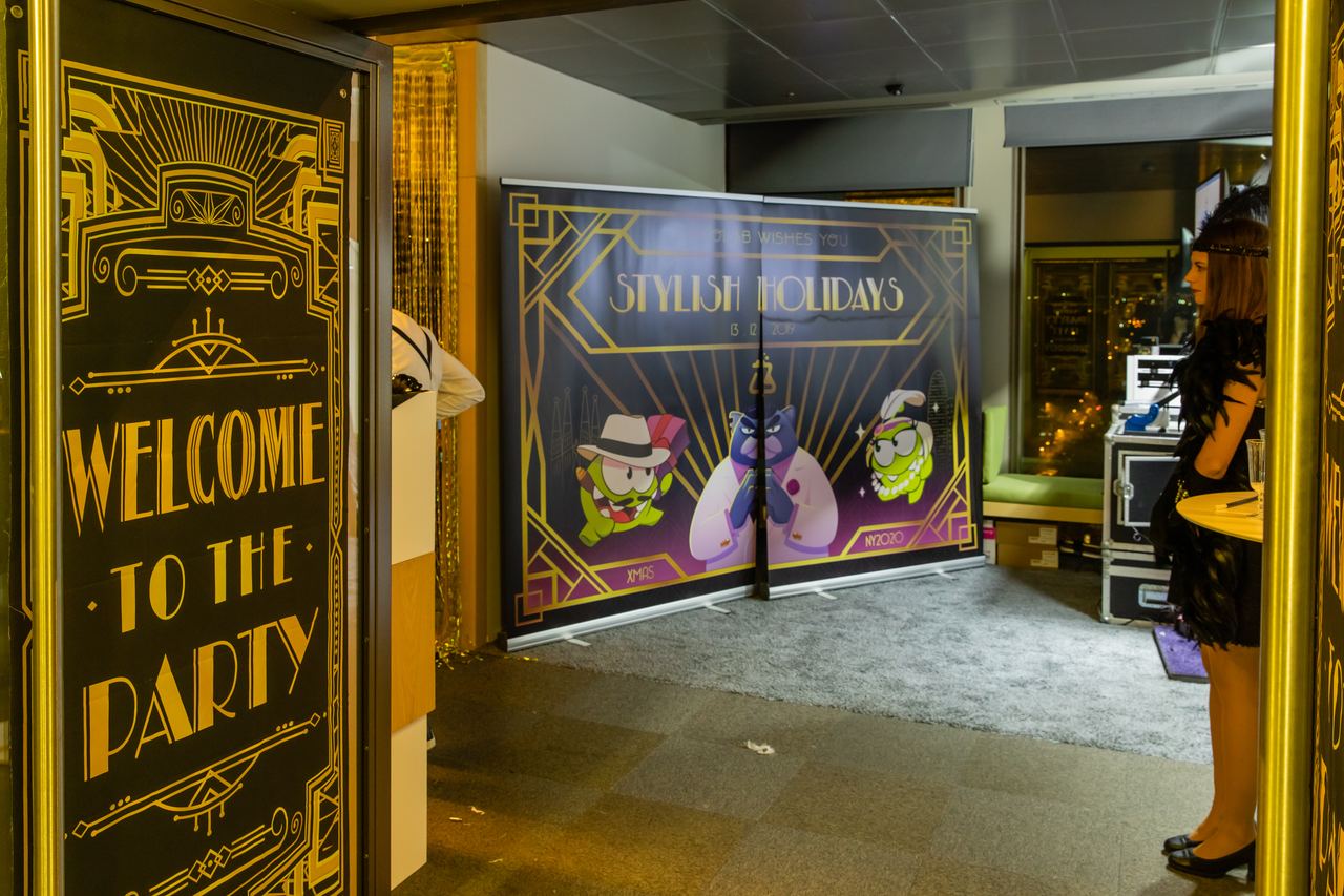 Escena de l'esdeveniment Zeptolab Gala Gatsby a Barcelona — producció Bacus Events